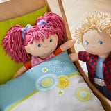 Panenka HABA Lily Lou - Měkká látková panenka od 18 měsíců - 30 cm s oblečením a vlásky - Ideální parťák na hraní pro malé děti - 1302842001