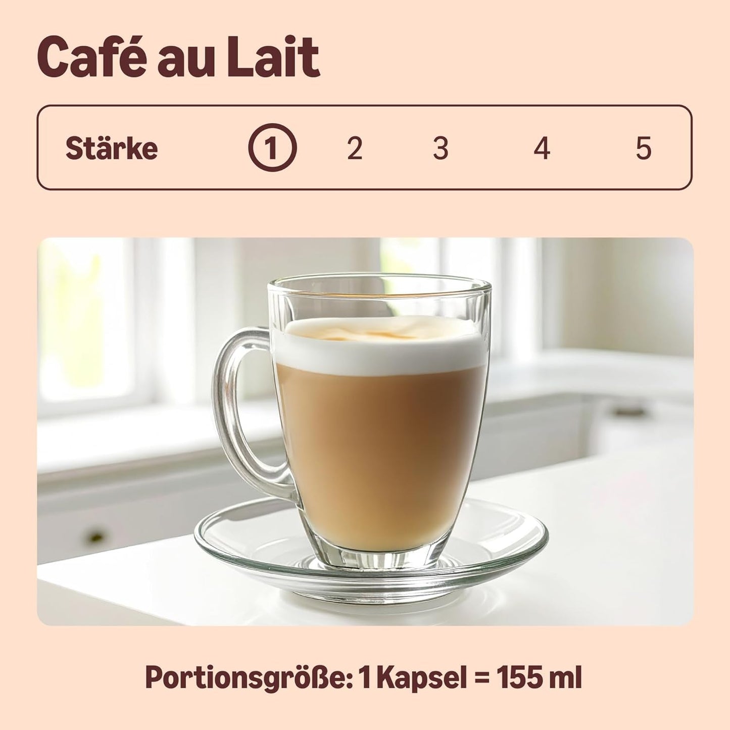 od Amazon Cafe au Lait Dolce Gusto kompatibilní s kávou, 48 kapslí (3 balíčky po 16 kusech)
