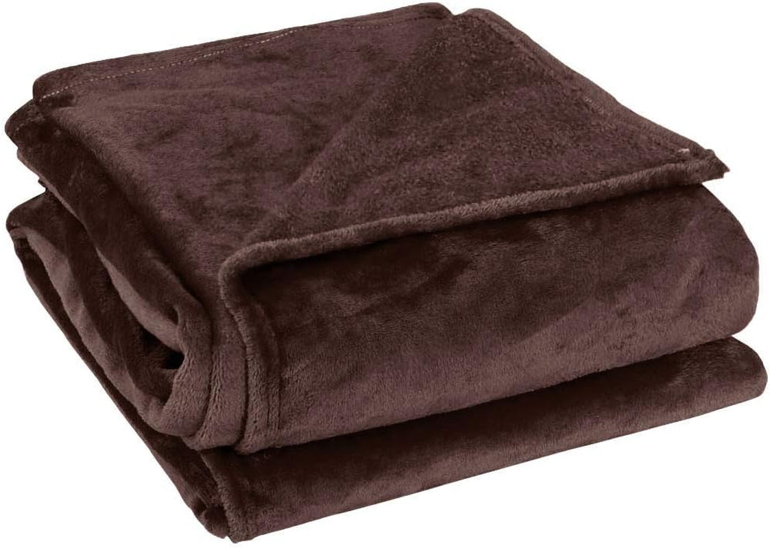 Sourcing Map Cozy deka přehoz Měkká a teplá fleecová deka jako pohovka Deka Deka Obývací pokoj a plyšová deka Měkká plyšová vlněná deka Oranžová 150X200Cm Postele a deky Besuche den uxcell-Store Tmavě hnědá 200X230Cm