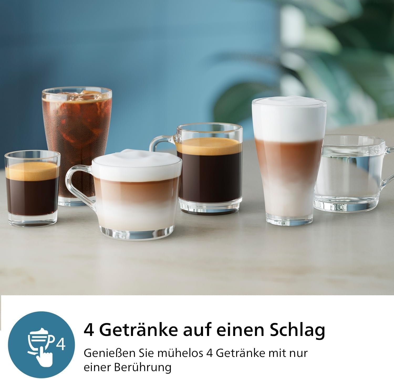 Automatický espresso kávovar PHILIPS řady 2300 - 4 nápoje, moderní barevný dotykový displej, systém přípravy mléka LatteGo, SilentBrew, 100% keramický mlýnek, filtr AquaClean. Matná černá (EP2330/10)