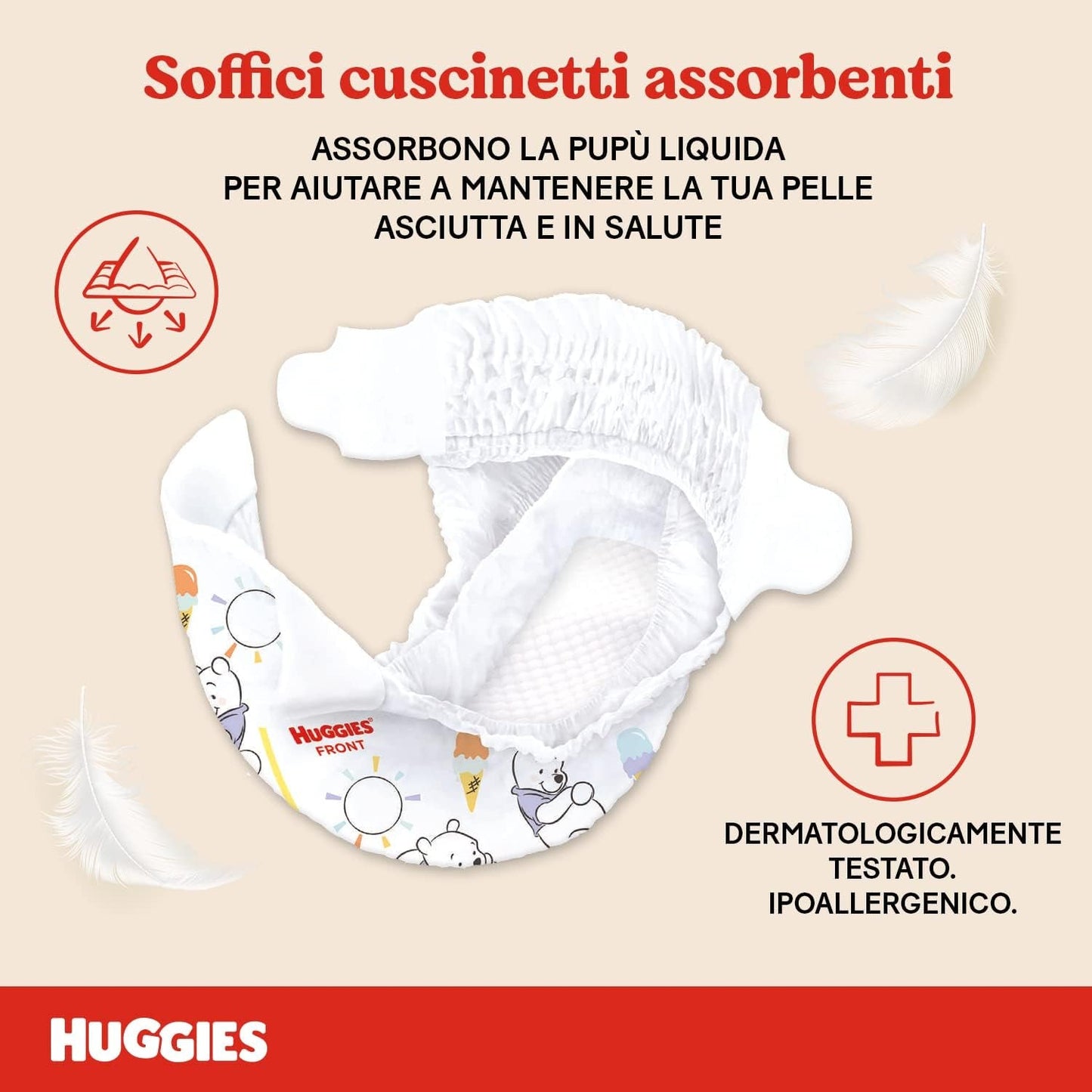 Dětské plenky Huggies Extra Care Velikost 1 (2-5 kg) Super savé Disney Design Hromadné balení 160