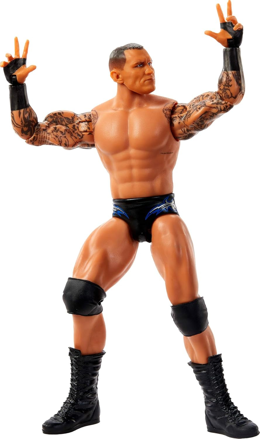 Akční figurka Mattel WWE Randy Orton, hlavní bitevní série #154, přibl. 15 cm vysoká Sběratelská postava s 10 body pohybu a realistickým vzhledem, JCV42, [Vícebarevné] akční figurky Naty Shop