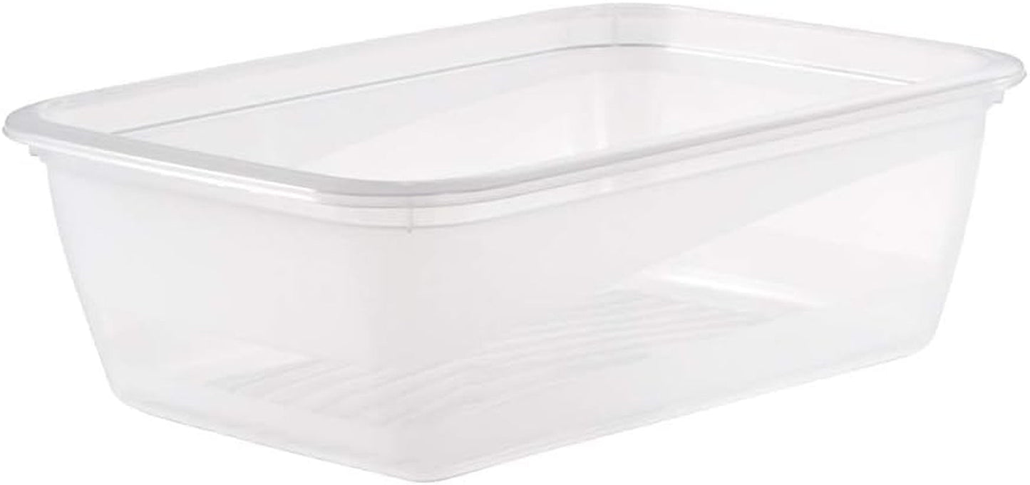 Kekeeper sada 3 dóz na potraviny, 3 x 1,25 l, 20,5 x 15,5 x 6,5 cm, Fredo Fresh, průhledná modrá Dózy na potraviny Naty Shop