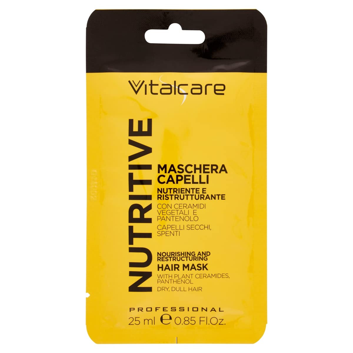 | Nutritive - výživná a regenerační maska na vlasy, kúra pro suché a lesklé vlasy, s rostlinnými ceramidy a panthenolem, 25 ml Naty Shop maska na vlasy Výchozí název