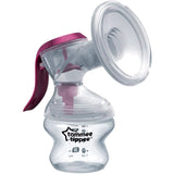 Tommee Tippee "Made for Me" Manuální odsávačka mateřského mléka, ergonomická rukojeť, bez BPA, průhledná Příslušenství Potraviny a kojení Bebe Naty Shop