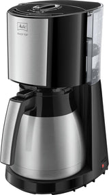 Melitta Enjoy Top Therm - Espresso kávovar s filtrem a termokonvicí z nerezové oceli, pro až 10 šálků kávy, černá/nerezová ocel