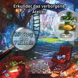 KOSMOS 683979 EXIT® Puzzle: 500dílné puzzle Hidden Studio pro dospělé a děti Puzzle 10+ v únikové místnosti pro začátečníky Puzzle Naty Shop