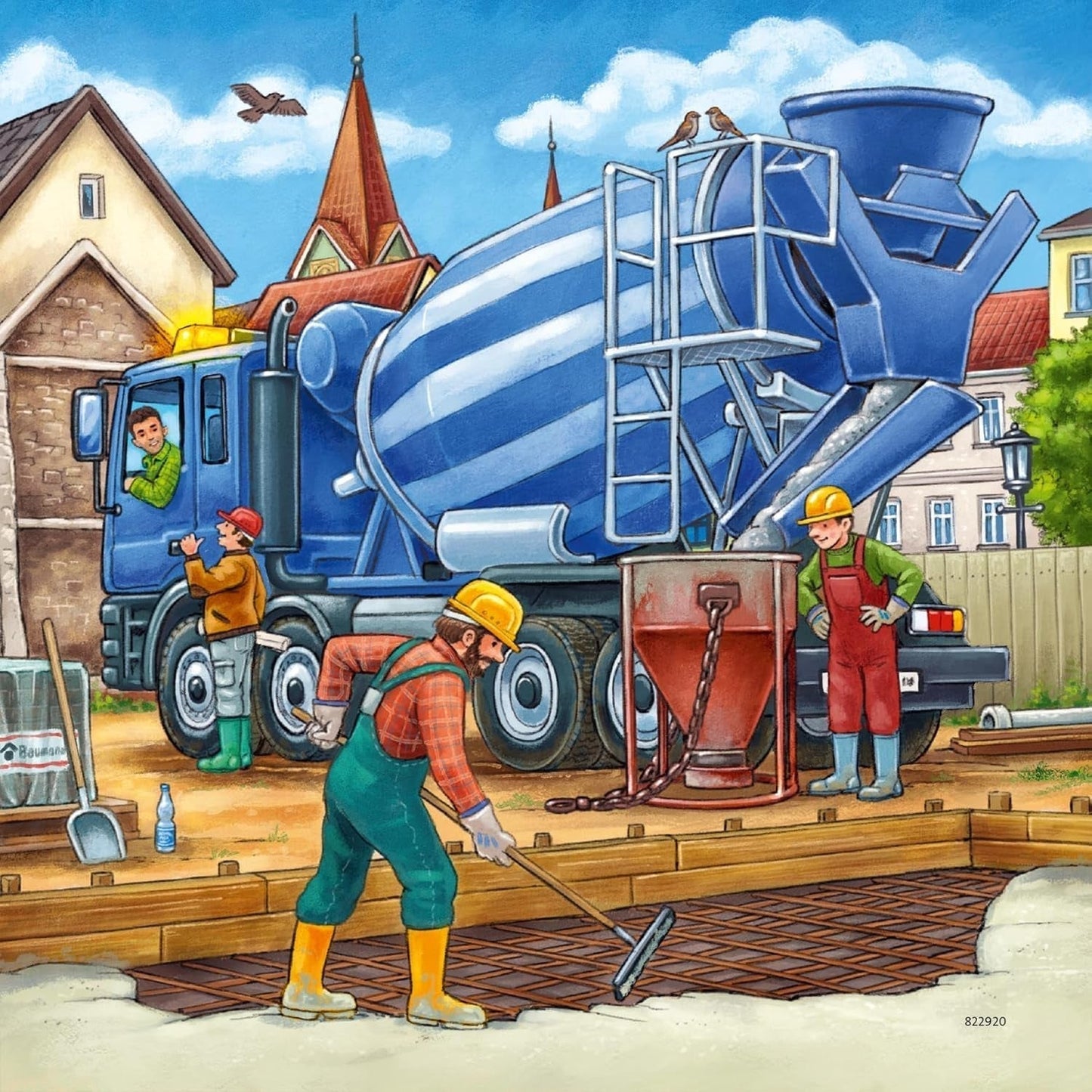 Ravensburger Puzzle pro děti - 09226 Velká stavební vozidla - Puzzle pro děti od 5 let, s 3X49 dílky Puzzle Naty Shop