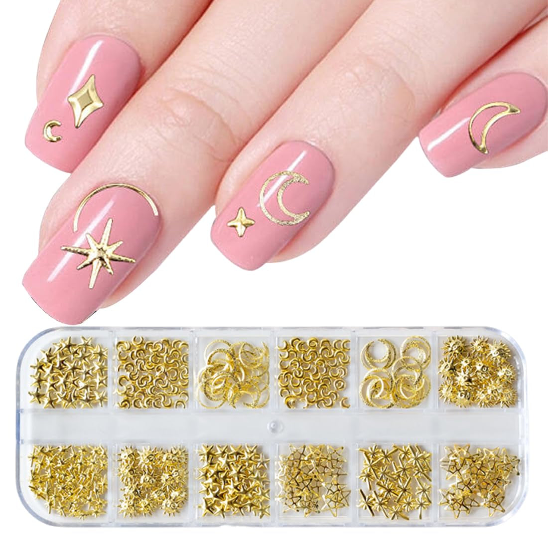 100 ks 3D Blume Nagel Charms Nägel Zubehör Nageldesign Glitzersteine ​​​​Nailart Strasssteine ​​​​Květinové přívěsky na nehty Luminous Flower Nail Art Charms Bunte Blumen Deko Nagel Steinchen Flowers Nail