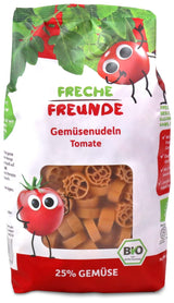 Freche Freunde Bio zeleninové nudle 'mrkev' 25% obsah zeleniny Vegan 6 balení (6 x 300 g)