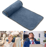 Polštář za krk na křeslo, Plyšový nastavitelný polštář, Rolka na krk, Protiskluzový fleece, Pohovka, Polštář na krk na cesty, Doma, Lehátko, Pohovka, Křeslo (tmavě šedá)