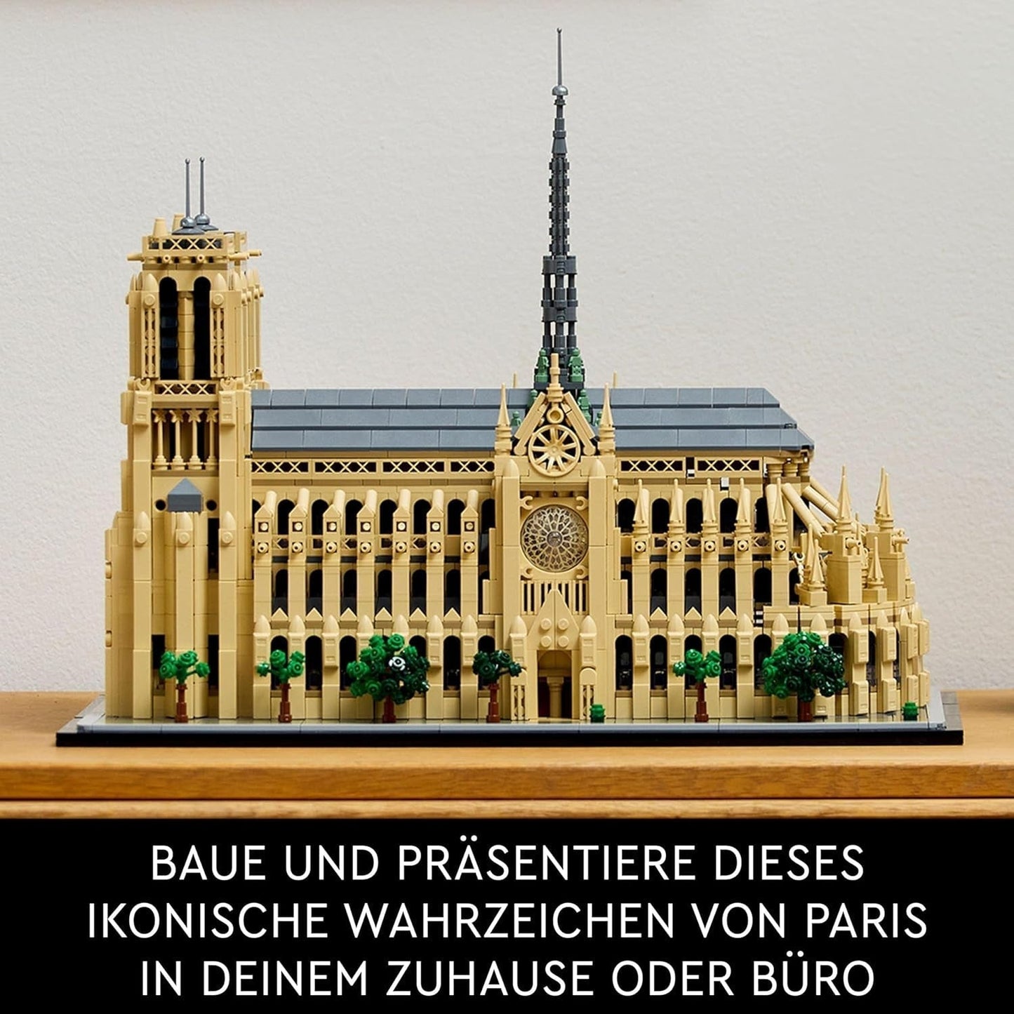 LEGO Architecture Notre-Dame De Paris, Sběratelství pro dospělé, Suvenýr Francie, Dárek pro ženy, muže, světoběžníky a všechny nadšence historie, Architektonický model 21061 Stavebnice Besuche den LEGO-Store