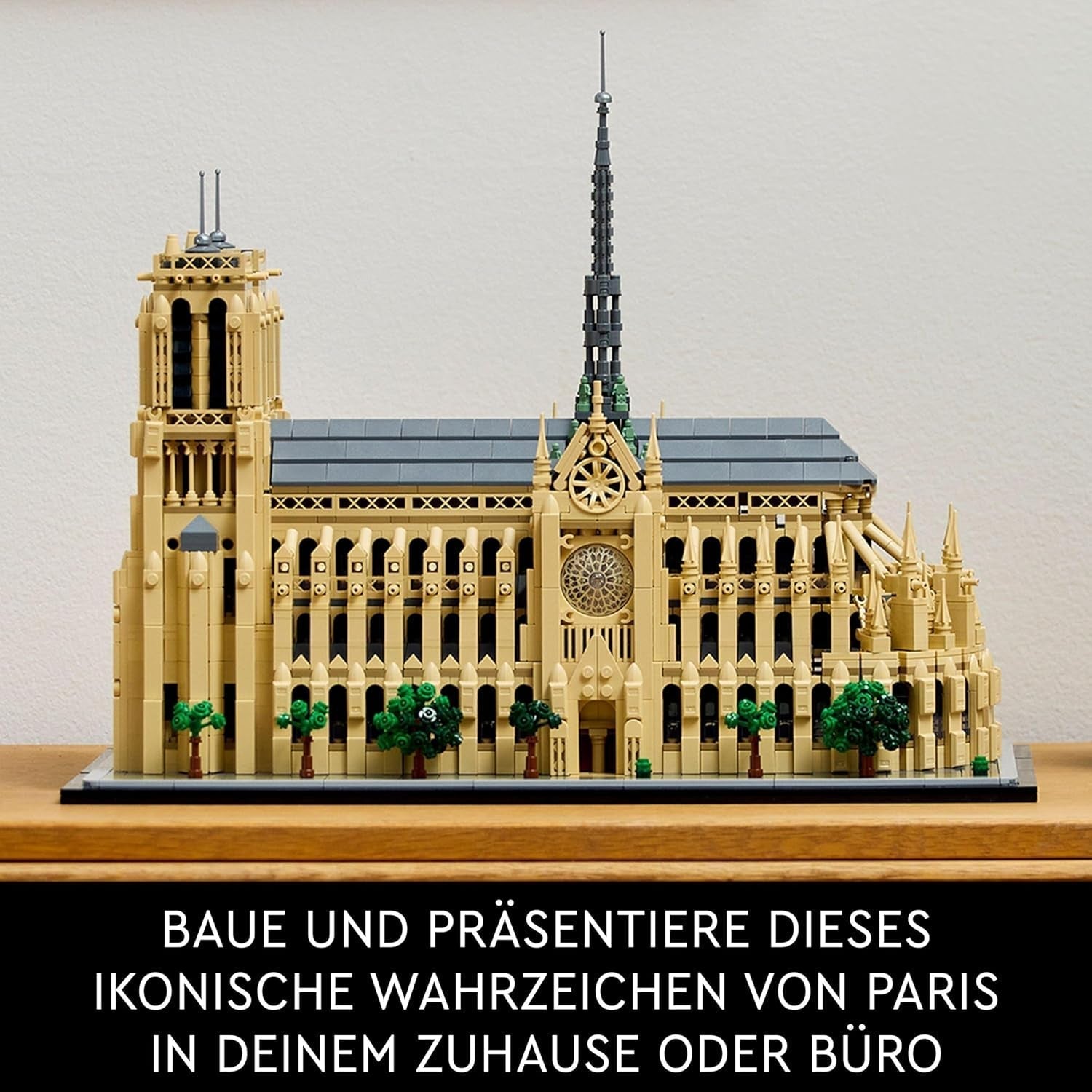 LEGO Architecture Notre-Dame De Paris, Sběratelství pro dospělé, Suvenýr Francie, Dárek pro ženy, muže, světoběžníky a všechny nadšence historie, Architektonický model 21061 Stavebnice Besuche den LEGO-Store