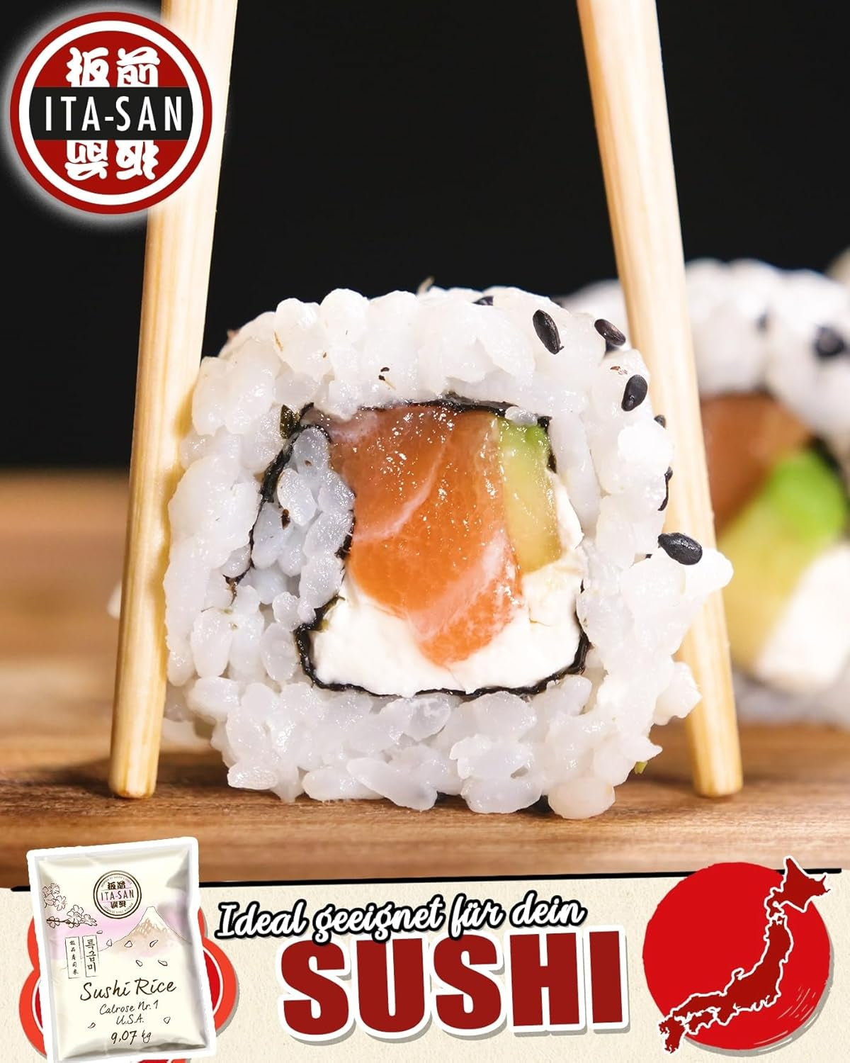 ITA-SAN Calrose / Rýže na sushi, 1 balení (1 x 9,07 kg)