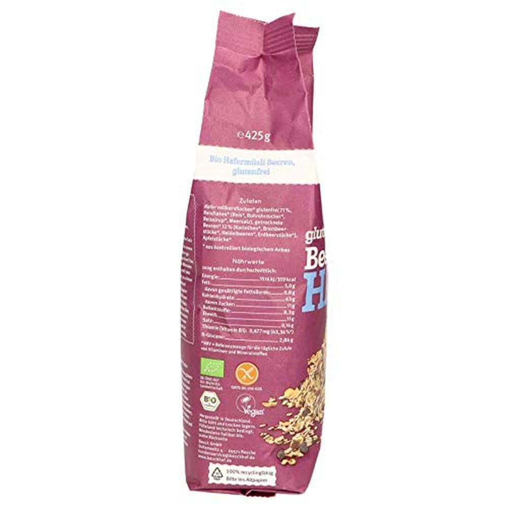 hof ovesné müsli s lesním ovocem, bezlepkové (425 g) - Bio
