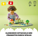 Interaktivní dobrodružný vlak LEGO DUPLO Town, sada se světly a zvuky pro hraní rolí, umožňuje 2letým dětem stavět koleje, předškolní vzdělávací hračka 10427 Stavebnice Besuche den LEGO-Store