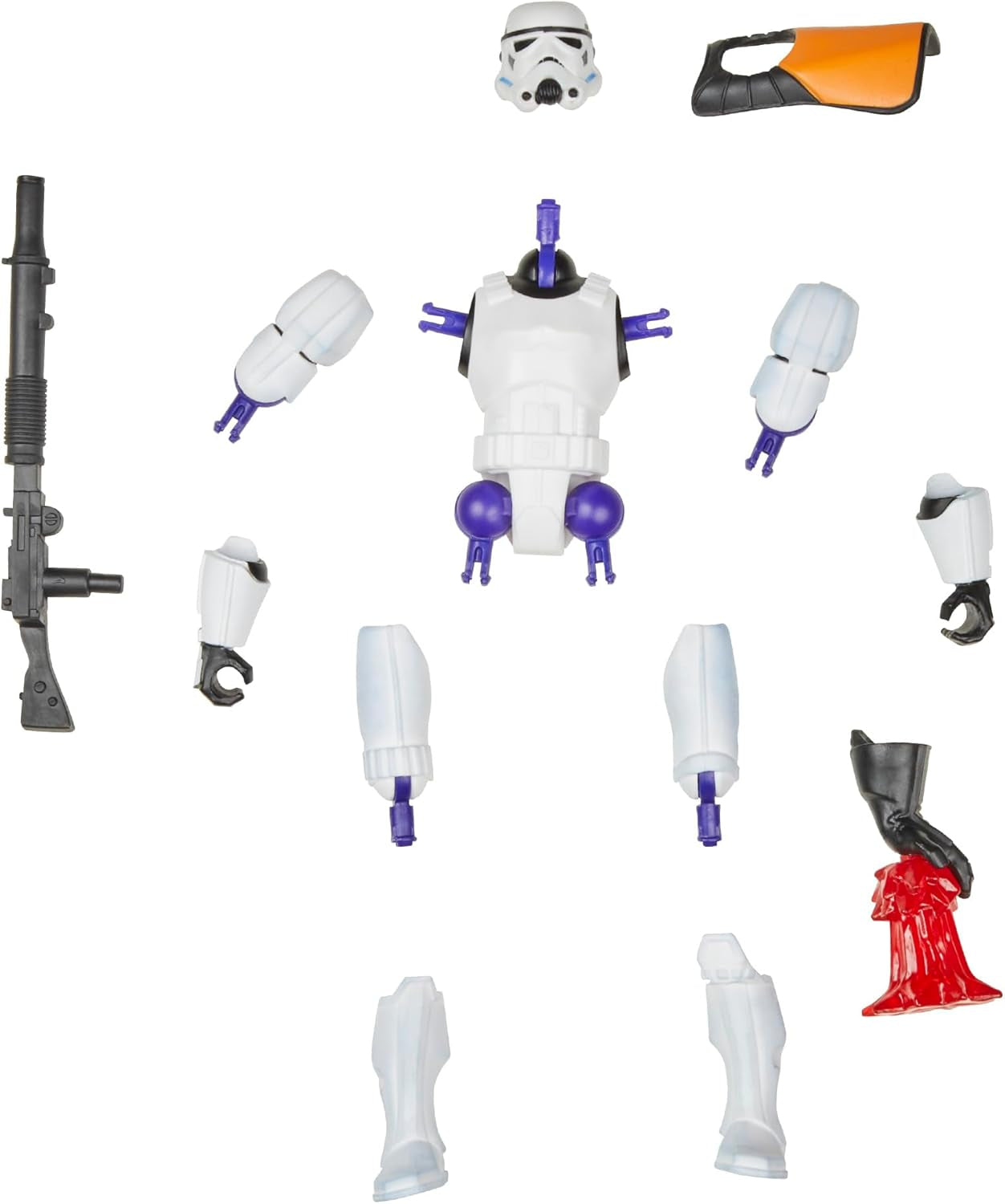 Star Wars Mixmashers Stormtrooper Přizpůsobitelné Mix-And-Match akční figurky a příslušenství Akční figurky Naty Shop