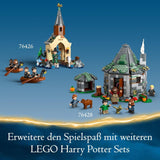 LEGO Harry Potter Hagridova chýše: Nečekaná sada pro návštěvu s 5 minifigurkami a 2 figurkami zvířat, dárek pro ženy a muže, kouzelná dobrodružná hračka, fantasy sada 76428 Stavebnice Beuche den LEGO-Store