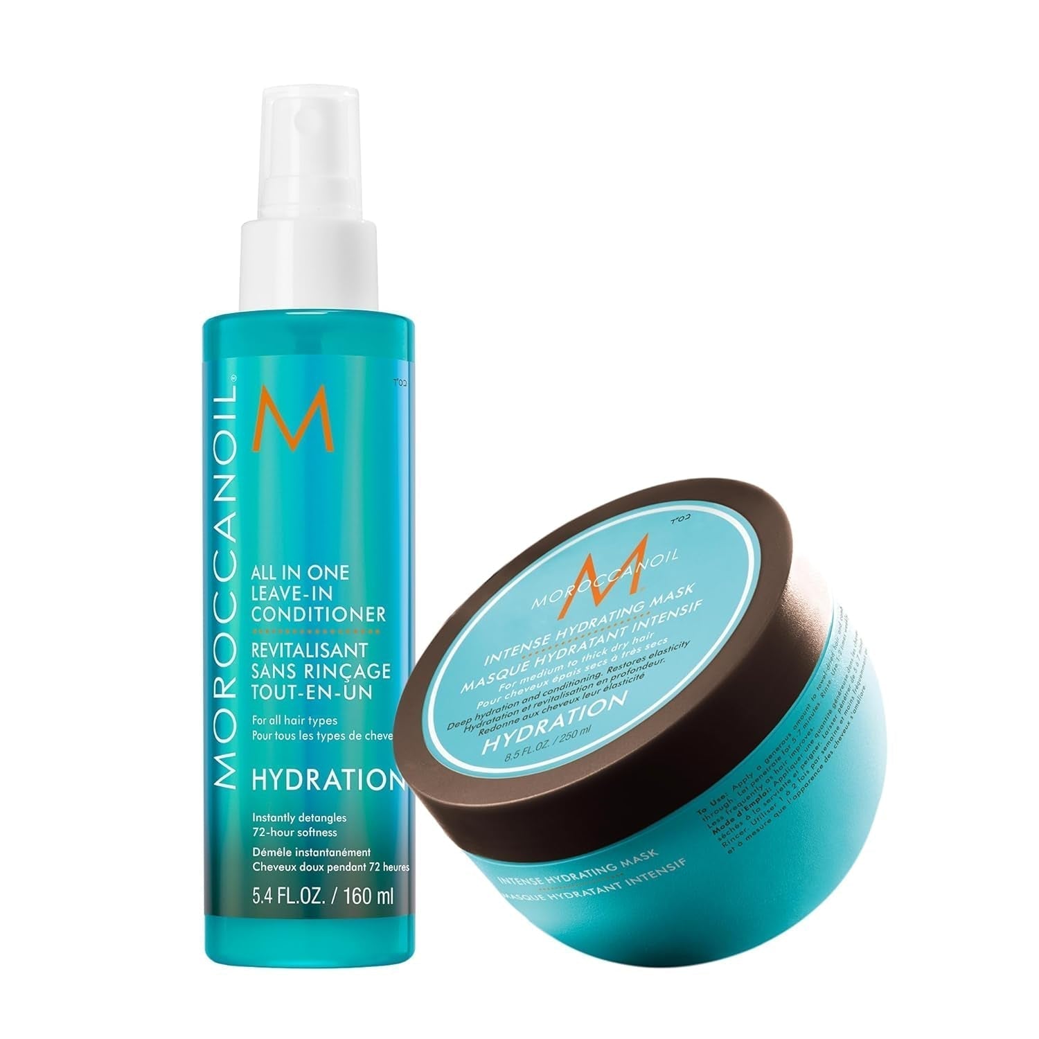 Moroccanoil Intensive Moisturizing Mask Naty Shop Hair Mask 250 Ml (1 balení) Balení s bezoplachovým kondicionérem, 160 ml