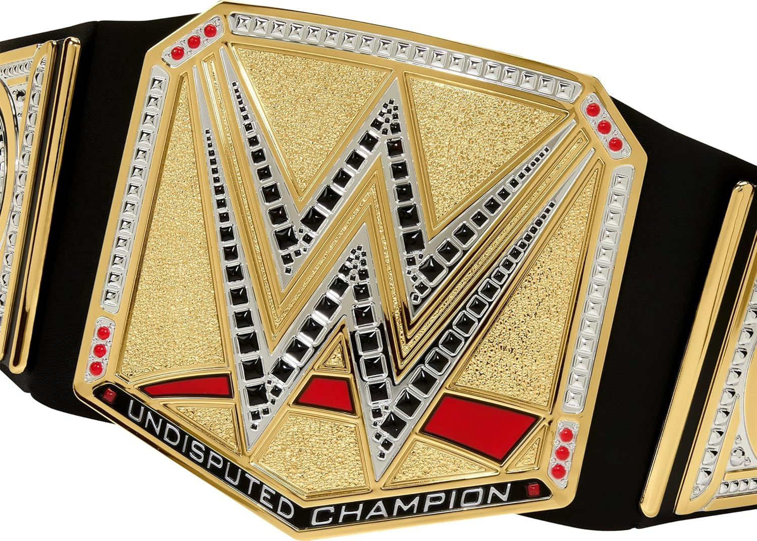 Mattel Mattel WWE Championship Belt, nesporný WWE Universal Championship Role Play A Kostým, Přibl. 100 cm dlouhý pásek z umělé kůže s jedinečným střihem, HYJ35 Akční figurky Naty Shop