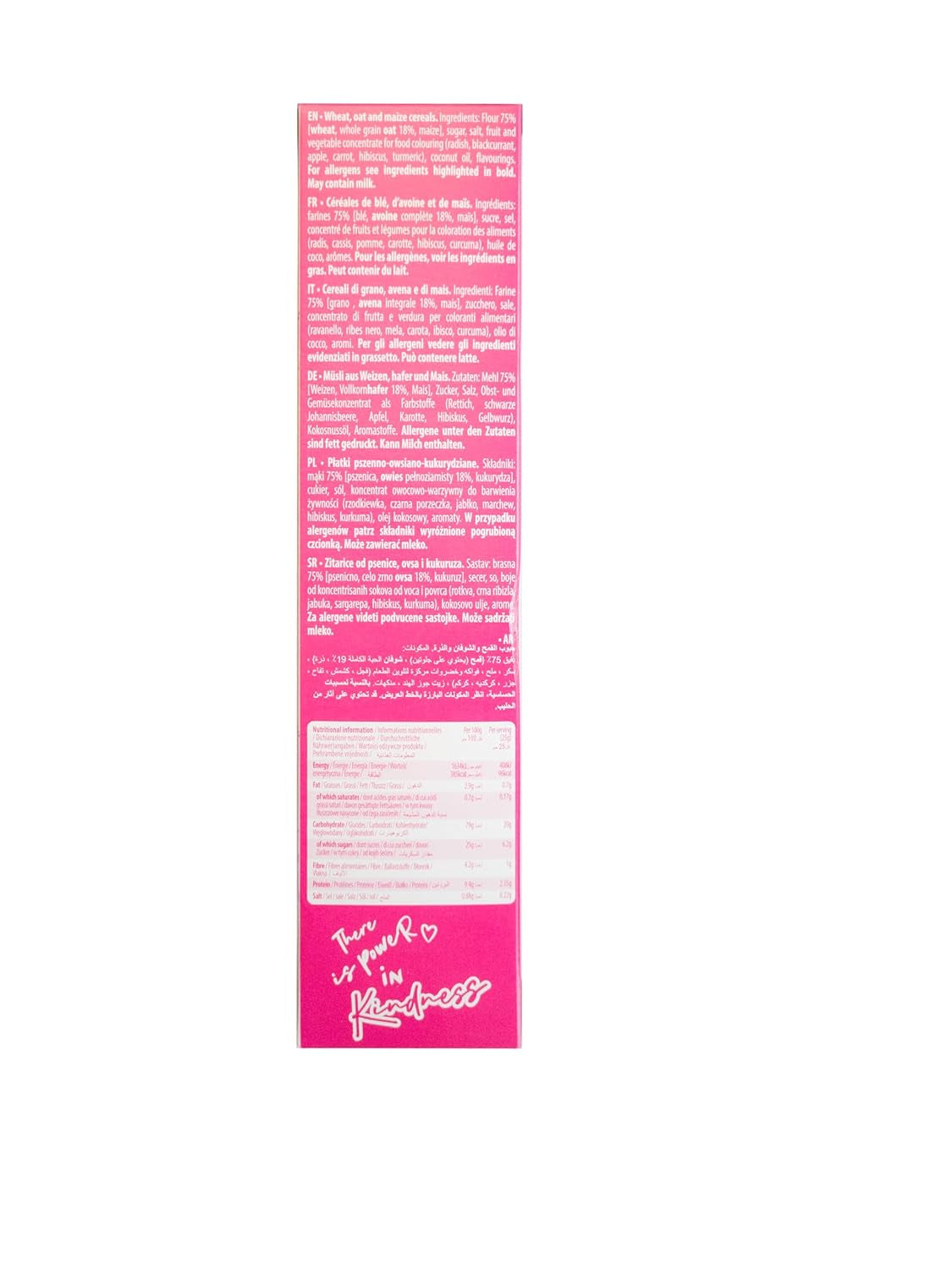 Barbie Rainbow Loops cereálie, barevné kroužky pšenice, ovsa a kukuřice s ovocnou příchutí pro perfektní snídani, 1 balení (1 x 350 g)