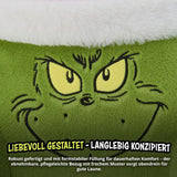 Grinch Polštář – Polštář na záda na postel a pohovku, Opěrka zad s područkami, Polštář na čtení na záda, krk a hlavu, Zelený, 40 x 38 cm