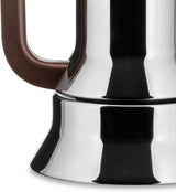 Alessi 9090/6 Espresso se 6 šálky na indukci, nerezová ocel, stříbrná, 15,5 x 13,5 x 27 cm