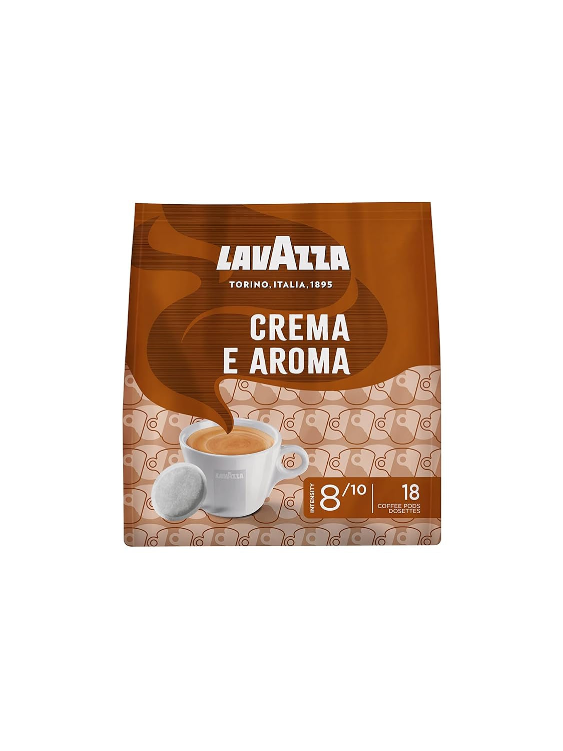 Lavazza Crema E Aroma, krémová a aromatická chuť, medium Röstung, 18 Pads