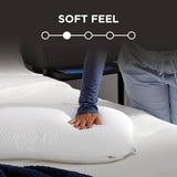 TEMPUR-PEDIC Symphony Polštář Vyrobeno z paměťové pěny, Luxusní, Měkké, Standardní, Bílé Standardní polštáře Naty Shop