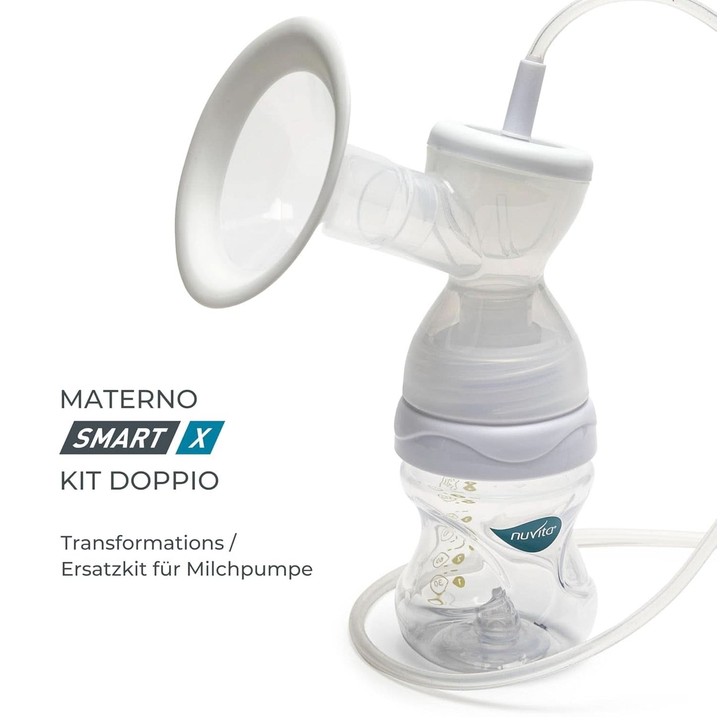 Sada dvojitých čerpadel Nuvita Efficient pro Materno Smart X - 1287KDX | Kompletní sada příslušenství, antikoliková láhev schválená Aio Accesorii Hrana si Alattare Bebe Naty Shop