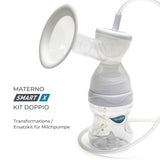Sada dvojitých čerpadel Nuvita Efficient pro Materno Smart X - 1287KDX | Kompletní sada příslušenství, antikoliková láhev schválená Aio Accesorii Hrana si Alattare Bebe Naty Shop