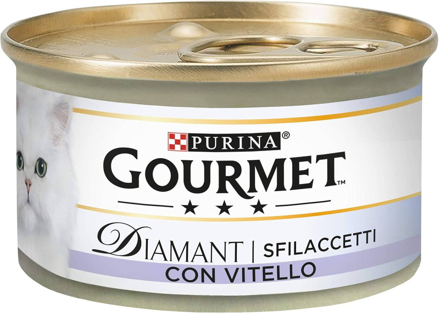 Diamant mokré krmivo pro dospělé kočky, filé s telecím masem, 24 konzerv po 85 g