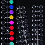 240 Stück Nagel Display Punkt Farbpunkte,Transparentní Nail Art Display,Nagellack Displays Rund Für Nagelstudio Und Anfänger,Diy Nail Art Nagelstudios