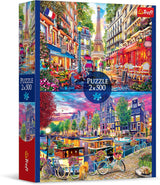 Trefl – Puzzle 2v1: Evropská hlavní města – 2 X 500 dílků – Sada dvou hlavolamů, DIY, kreativní zábava, pro dospělé a děti 10+ Puzzle Naty Shop Výchozí název