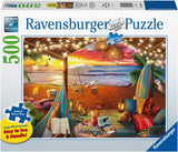 Puzzle Ravensburger 16795 – Západ slunce na pláži – 500dílné puzzle pro dospělé a děti 10+ s většími dílky puzzle [Exkluzivně na Amazonu] Puzzle Naty Shop