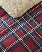 Night Lark Cozy Sherpa Fleece deka, klasický červený tartan, 9 Tog, luxusní, nadýchaná, silná a oboustranná, ideální na gauč, postel, gauč, gauč. Hypoalergenní, lze prát v pračce, Velikost: Postele a přikrývky Night Lark