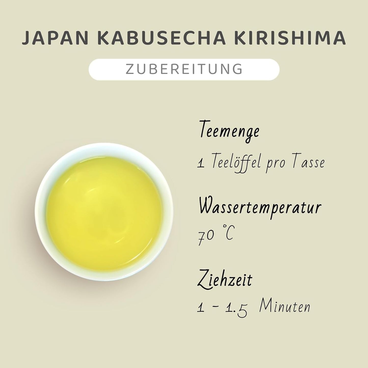 Japonský zelený čaj Kabusecha Kirishima, japonský Kabuse Sencha, prémiový sypaný zelený čaj, bez přidaných příchutí | Wondertea japonský zelený čaj Kabusecha (50 g)