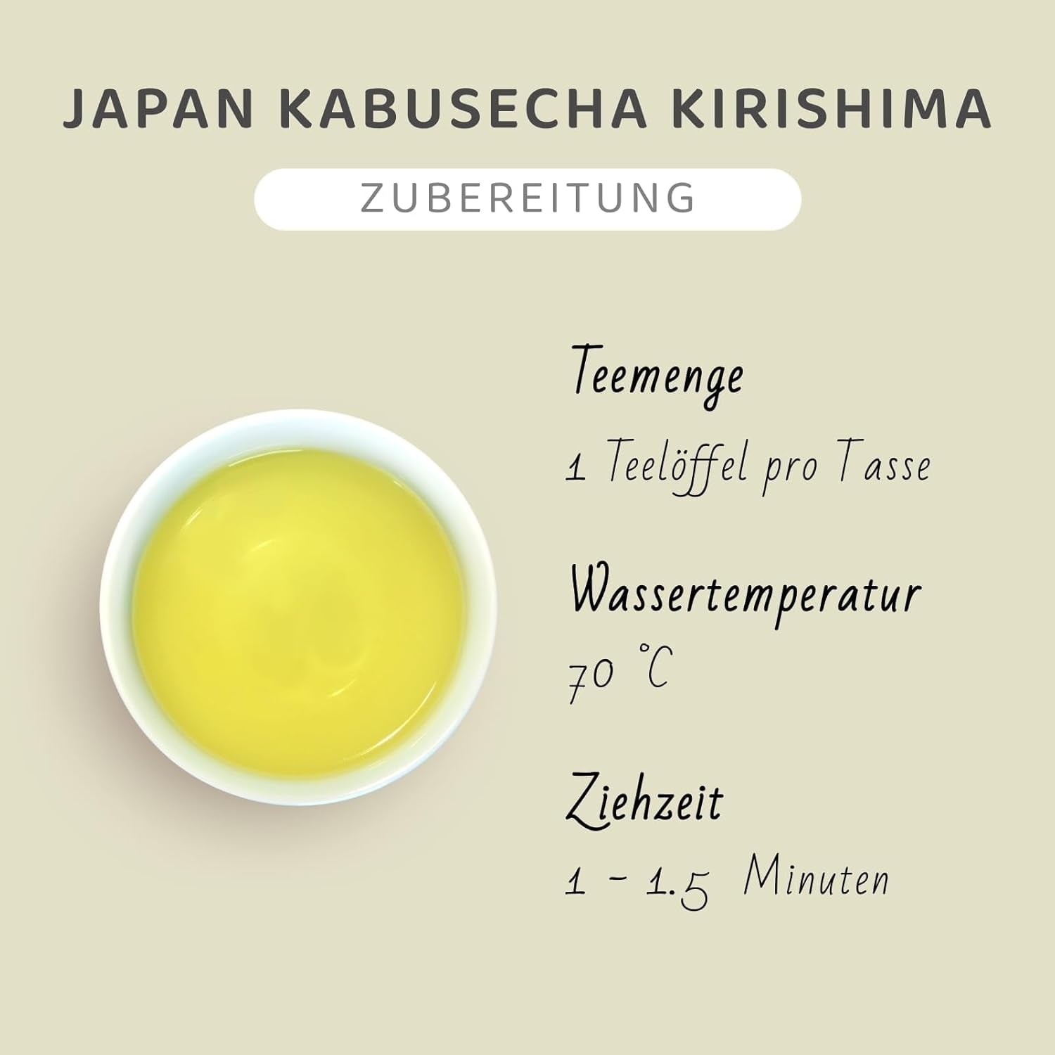 Japonský zelený čaj Kabusecha Kirishima, japonský Kabuse Sencha, prémiový sypaný zelený čaj, bez přidaných příchutí | Wondertea japonský zelený čaj Kabusecha (50 g)