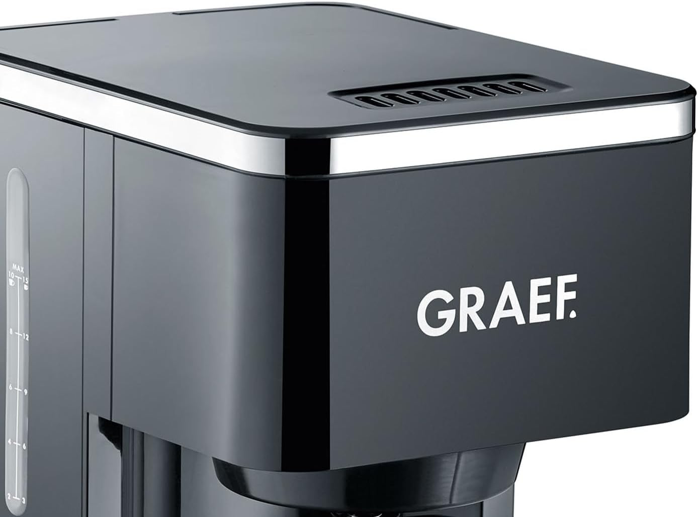 GRAEF. Filtr FK402 Espresso Machine Black, 1,25 l, funkce udržování teploty, časovač, funkce předinfuze, spařovací hlava pro optimální vývoj chuti, snadné použití