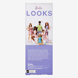 Panenka Barbie Looks, sběratelská figurka č. 24 s hnědými vlasy a moderní módou Y2K, třpytivé šaty bez ramínek s vysokými podpatky, HRM16 Naty Shop Dolls
