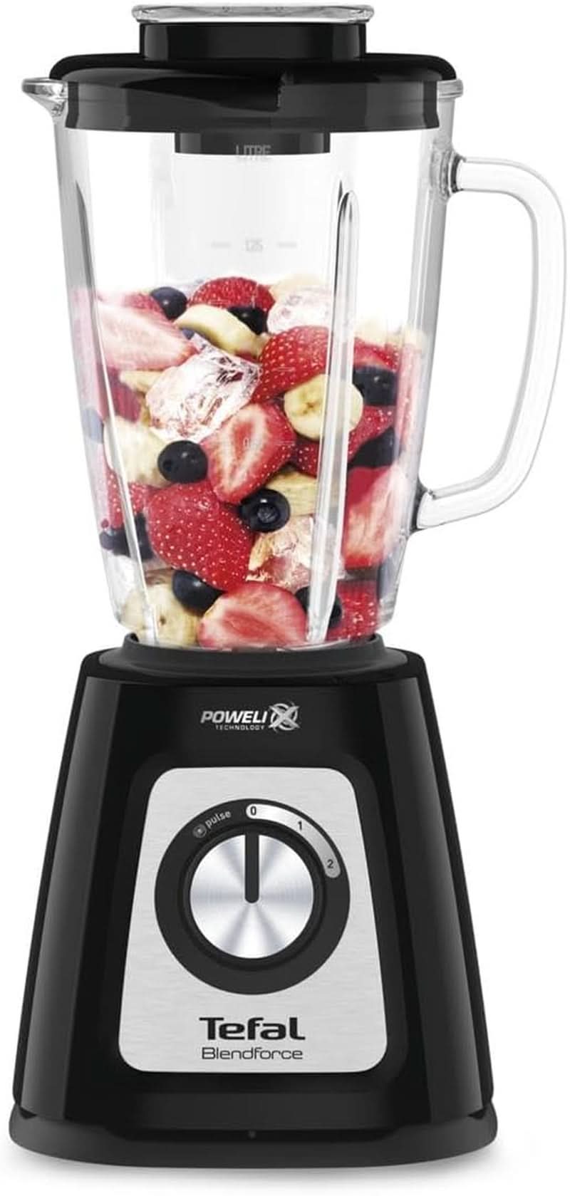 Tefal BL435831 BL4358 stojanový mixér, skleněný, 1,75 litru, Schwarz Kitchen Naty Shop
