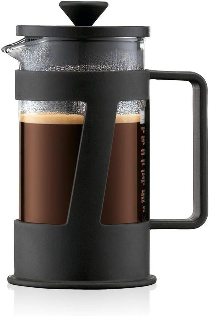 Kávovar Bodum CREMA (French Press systém, permanentní nerezový filtr, bezpečnostní uzávěr, 0,5 litru) černý