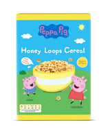 Peppa Pig Honey Loops Cereal, Knusprige Vollkorn Frühstückscerealien Mit Zugesetzten Vitaminen, 1Er Pack (1 X 375G) Cereálie Naty Shop
