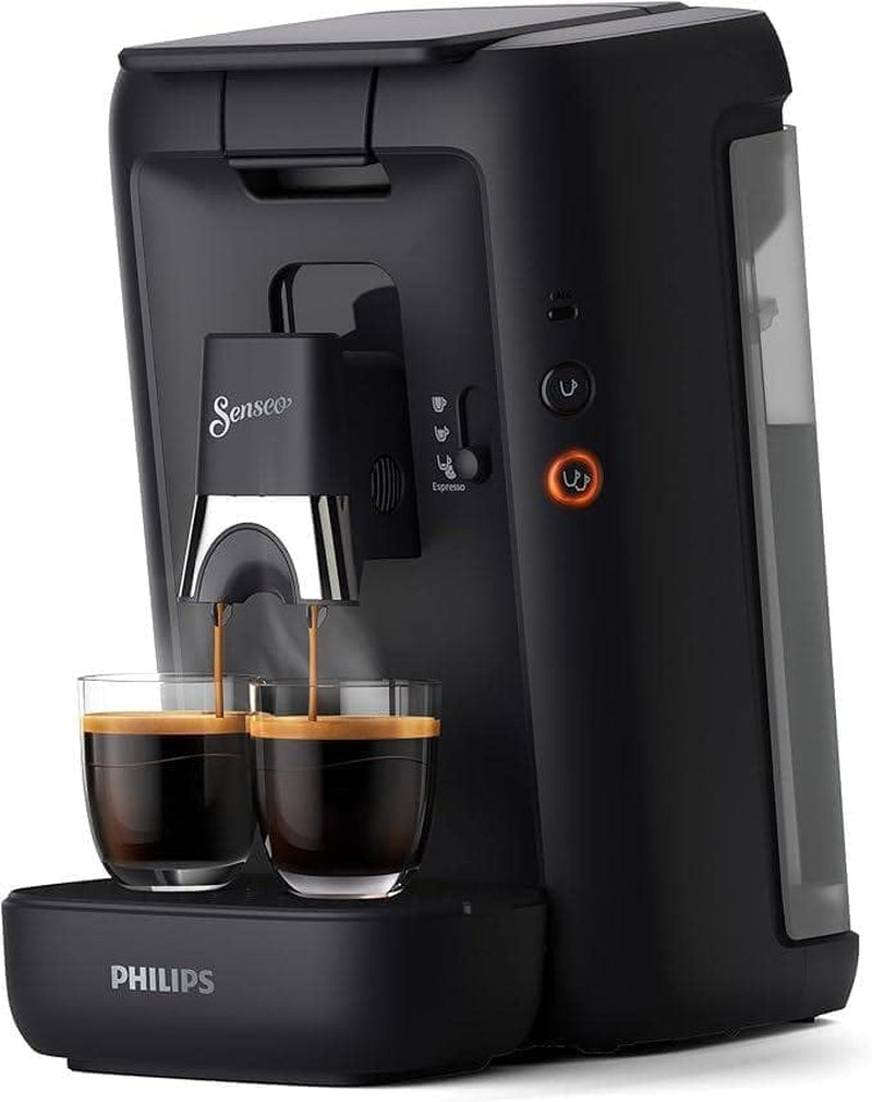 Kávovar na espresso na kapsle PHILIPS Senseo Maestro – technologie Intense Plus, vysoce kvalitní espresso, ekologický design, nádrž na vodu 1,2 l, funkce Memo, indikátor odvápnění (CSA260/60)