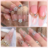 NAILGIL Tuhý gelový lak na nehty, Tuhé gelové lepidlo na nehty, 3D sochařství na nehty se sadou nástrojů, Domácí salon pro kutily, Transparentní 15G