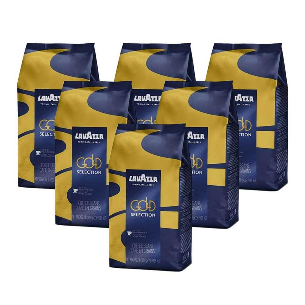 Lavazza Espresso Gold Selection káva, celá zrna, mletá káva, balení 6, 6 x 1000g