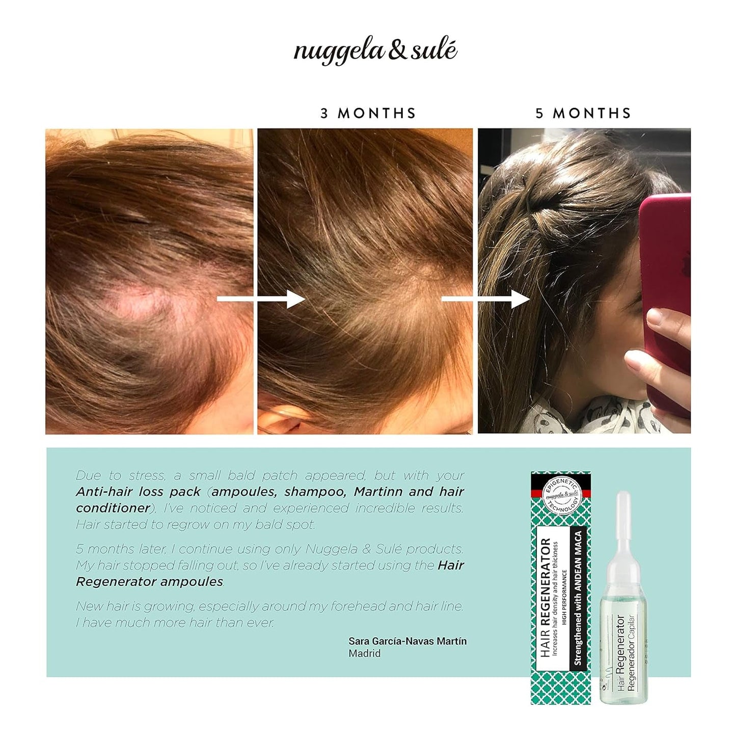 Nuggela & Sulé ampule s kondicionérem na vlasy, 1 týdenní kúra, 10 ml Nuggela vlasová péče