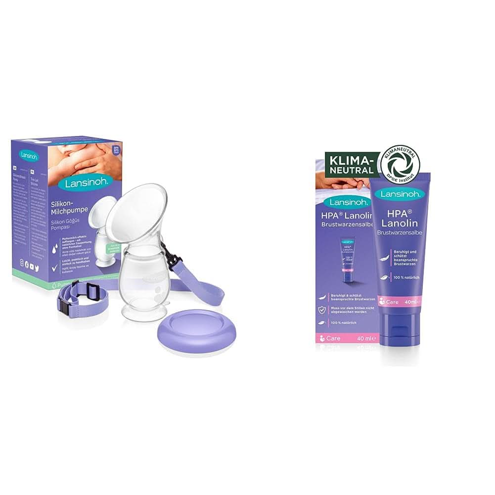 Lansinoh Silikon Milchpumpe & Muttermilchauffänger - Angenehmes & Extrem Weiches Silikon - Rettet Jeden Tropfen Muttermilch - Alternative Zu Milchauffangschalen, 1 Stück (1Er Pack) Příslušenství Jídlo a kojení Bebe Naty Shop Balíček Bebe Mitchilikonzens Muttermilchauffänger
