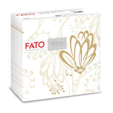 Fato - Suché papírové ubrousky, vzduchem kladené, textilní efekt, balení 50 ks ubrousků, 40X40 složené na 4 formáty, dekor Tropicana