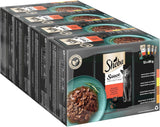 Sheba Sauce Collection Mokré krmivo pro kočky, porcované sáčky, slané multibalení, 4x12x85g